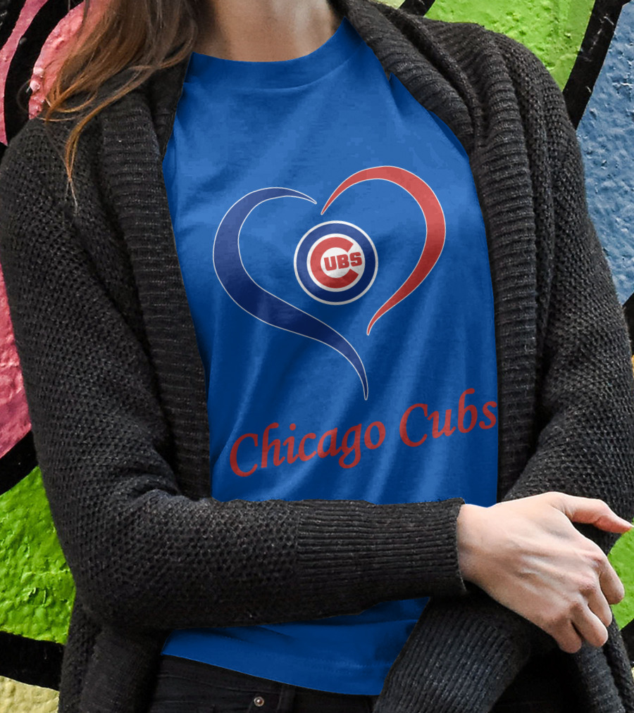 Chicago Cubs Heart Symbol Cubs T-Shirt