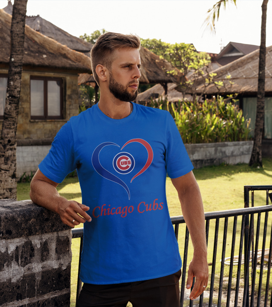 Chicago Cubs Heart Symbol Cubs T-Shirt