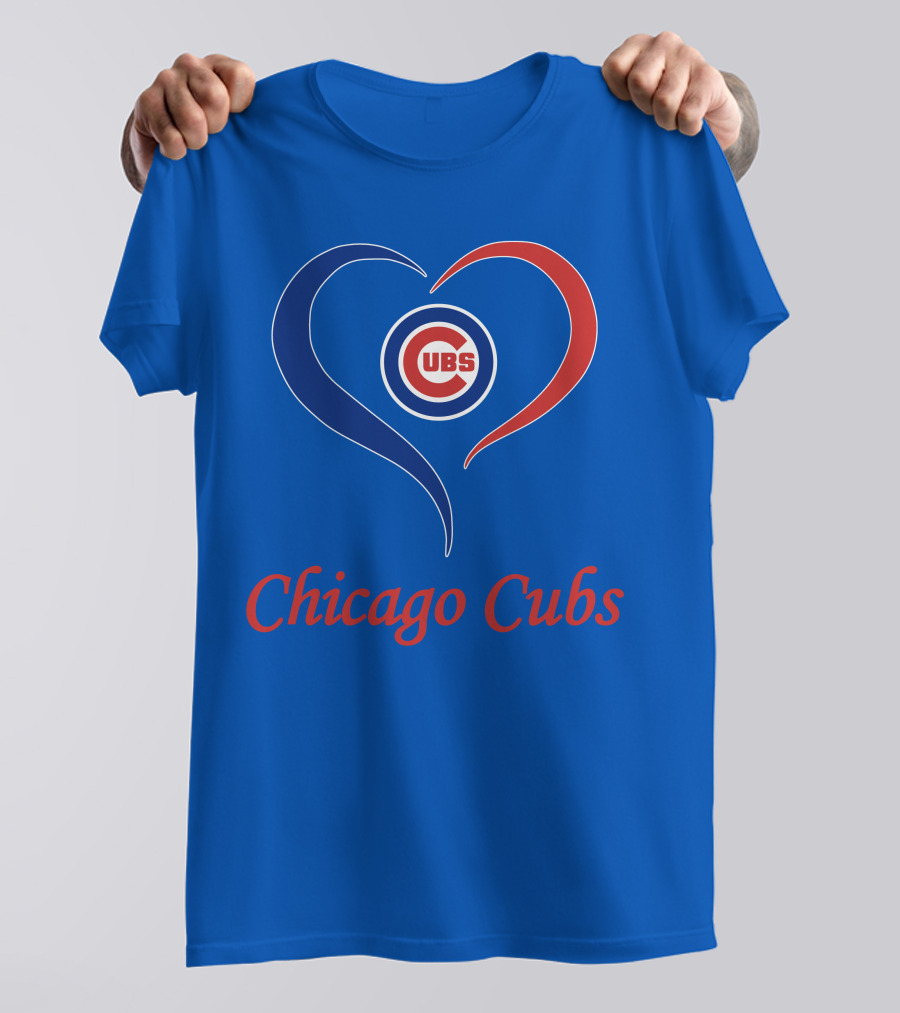 Chicago Cubs Heart Symbol Cubs T-Shirt