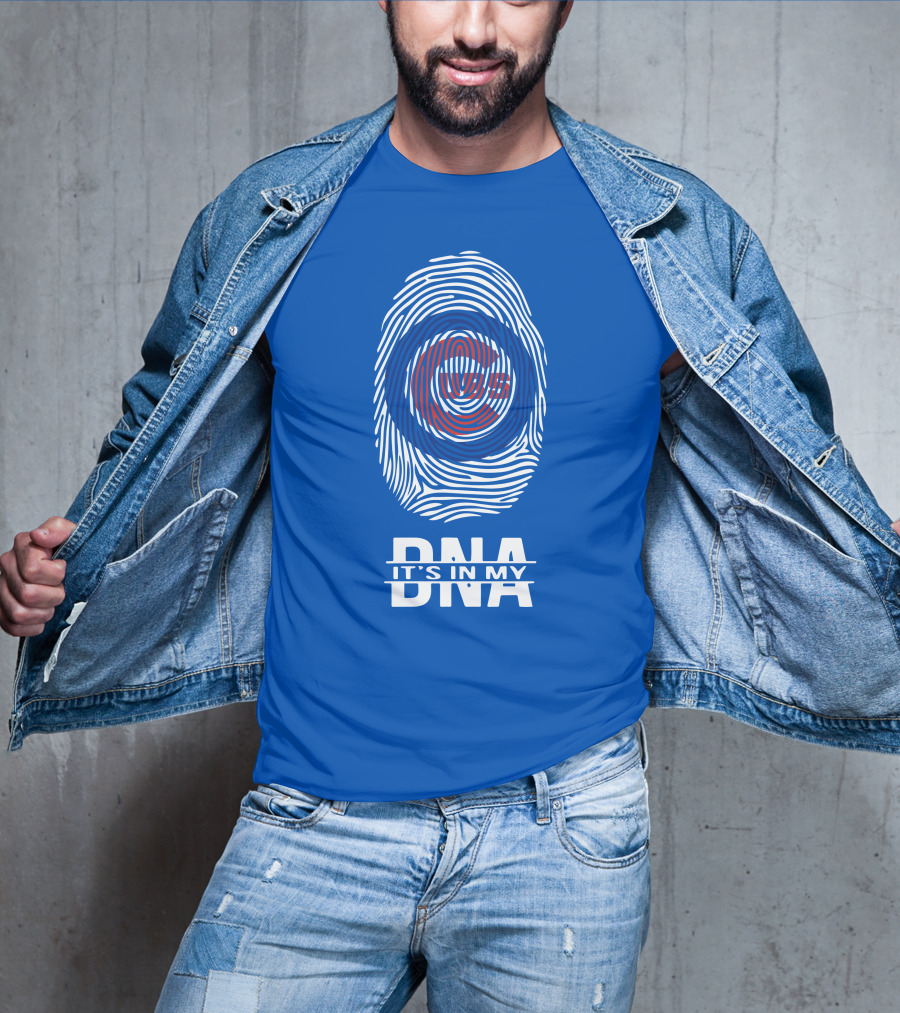 Chicago Cubs It's In My Dna Fingerprint T-Shirt