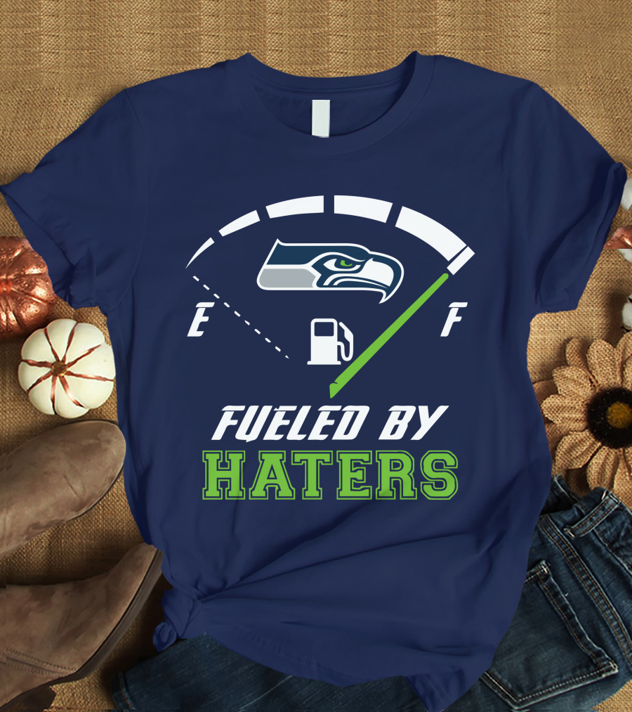 Seattle Seahawks Fueled By Haters Football Energy Gauge T-Shirt