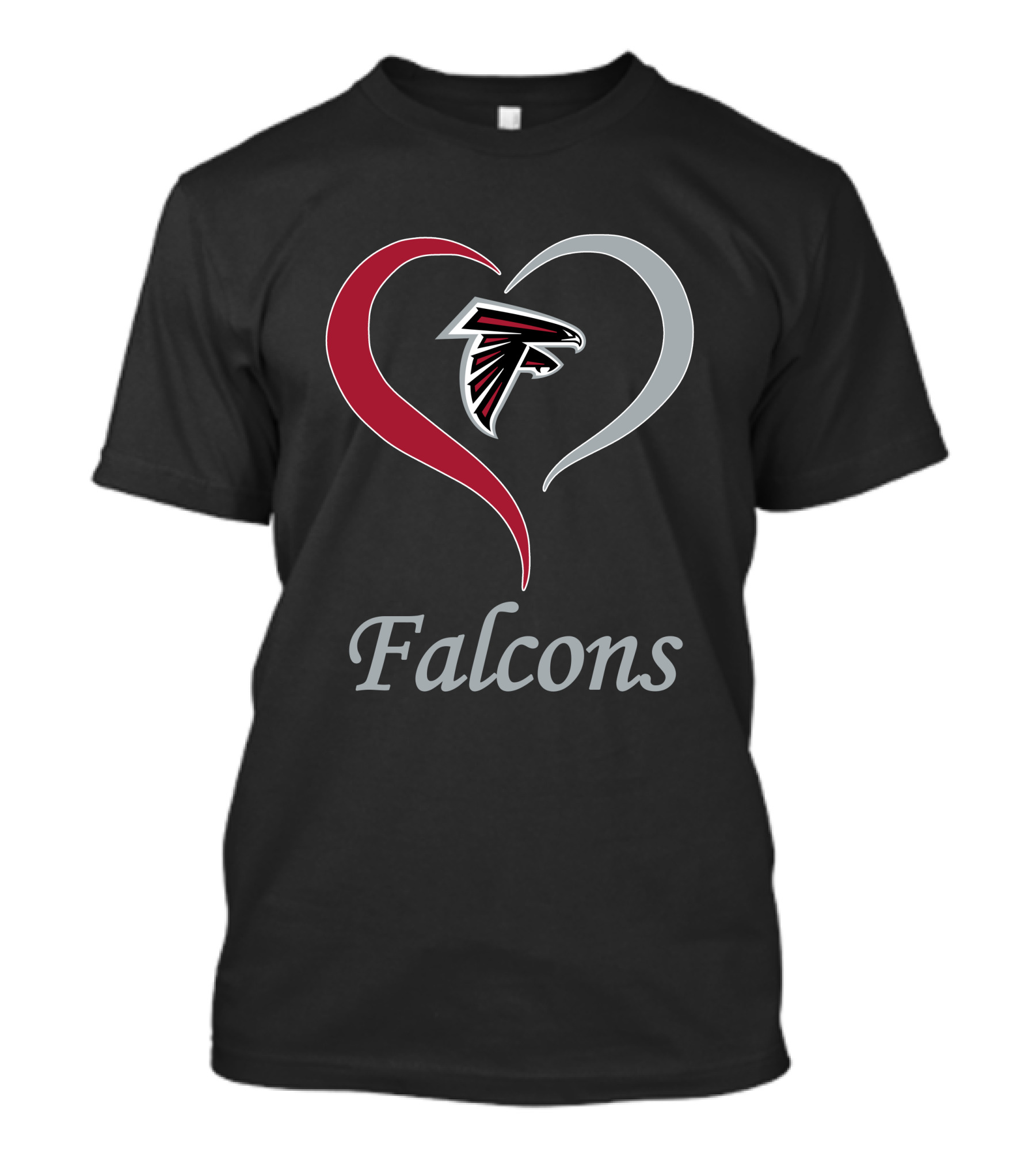 Atlanta Falcons Heart T-Shirt