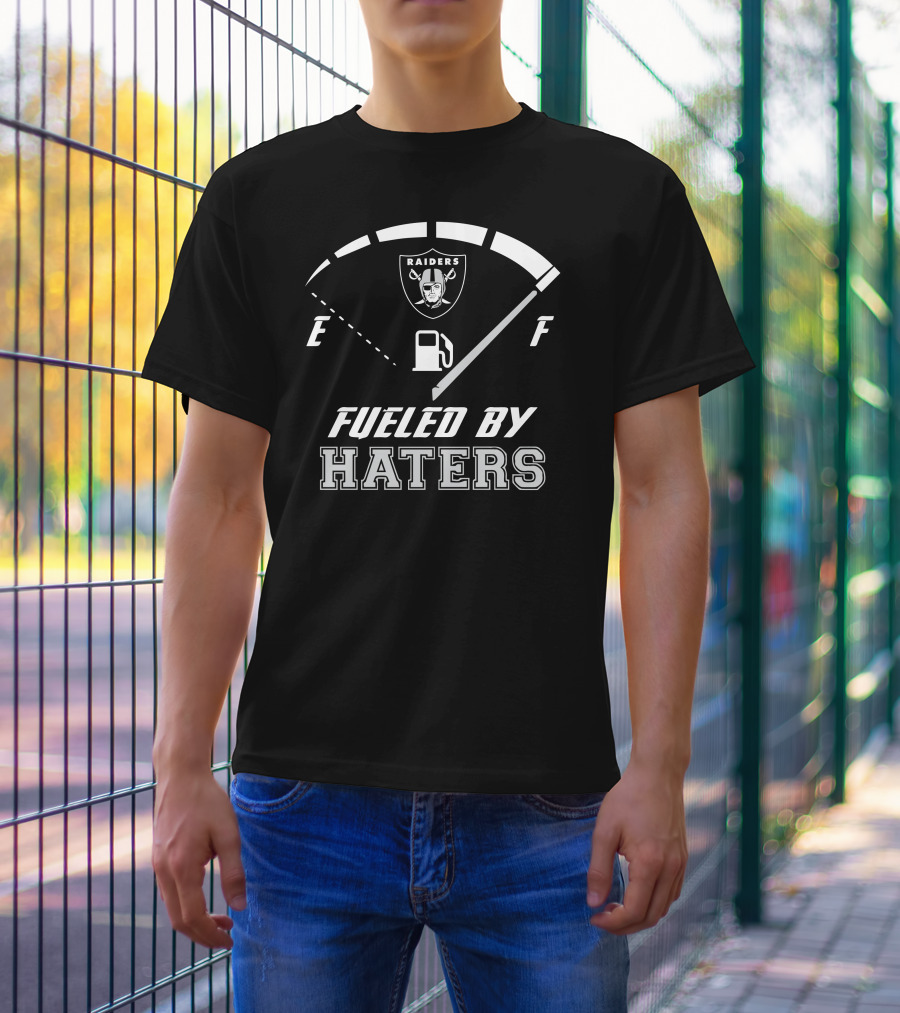 Las Vegas Raiders Fueled By Haters Fuel Gauge T-Shirt