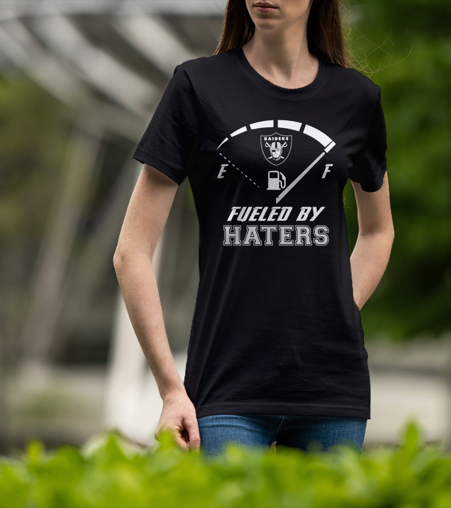 Las Vegas Raiders Fueled By Haters Fuel Gauge T-Shirt