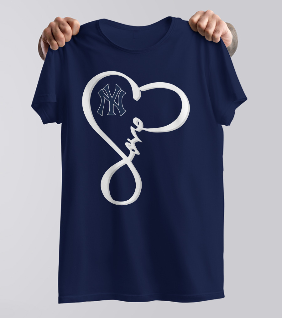 Yankees Love Heart T-Shirt