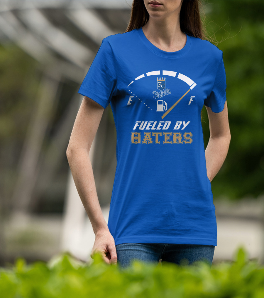 Kansas City Royals Fueled By Haters Fuel Gauge T-Shirt