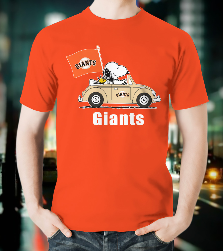 Giants Snoopy Car Adventure T-Shirt