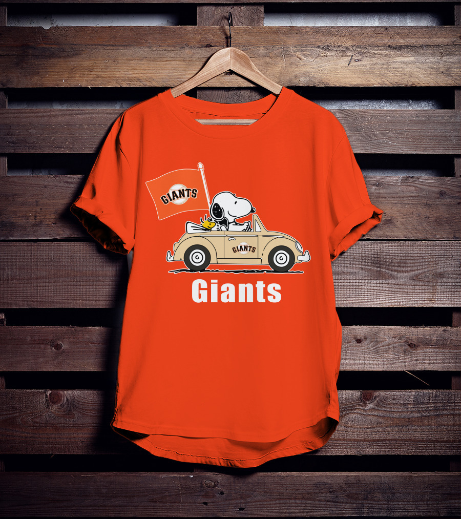 Giants Snoopy Car Adventure T-Shirt