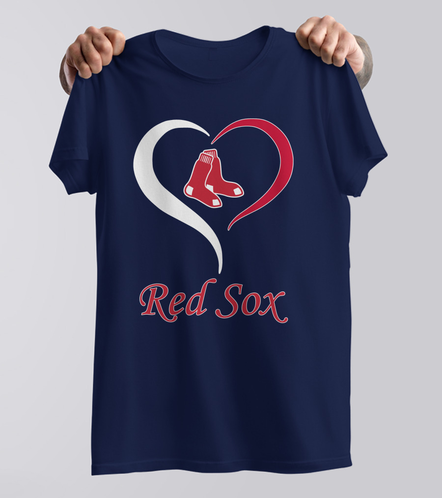 Red Sox Heart Logo Boston Pride T-Shirt