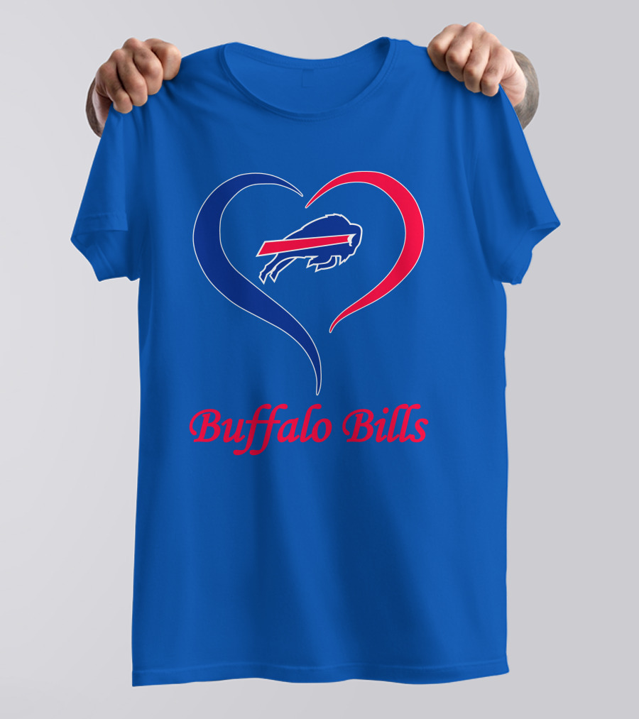 Buffalo Bills Heart Logo Fan Spirit T-Shirt