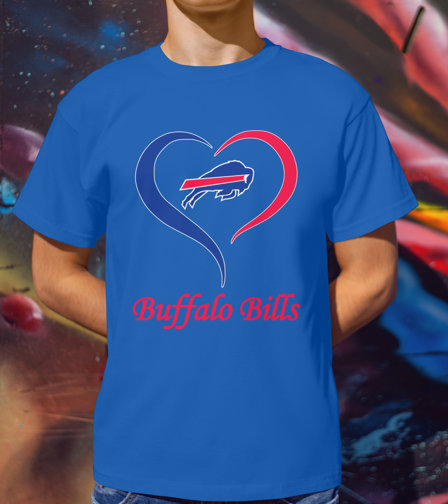 Buffalo Bills Heart Logo Fan Spirit T-Shirt