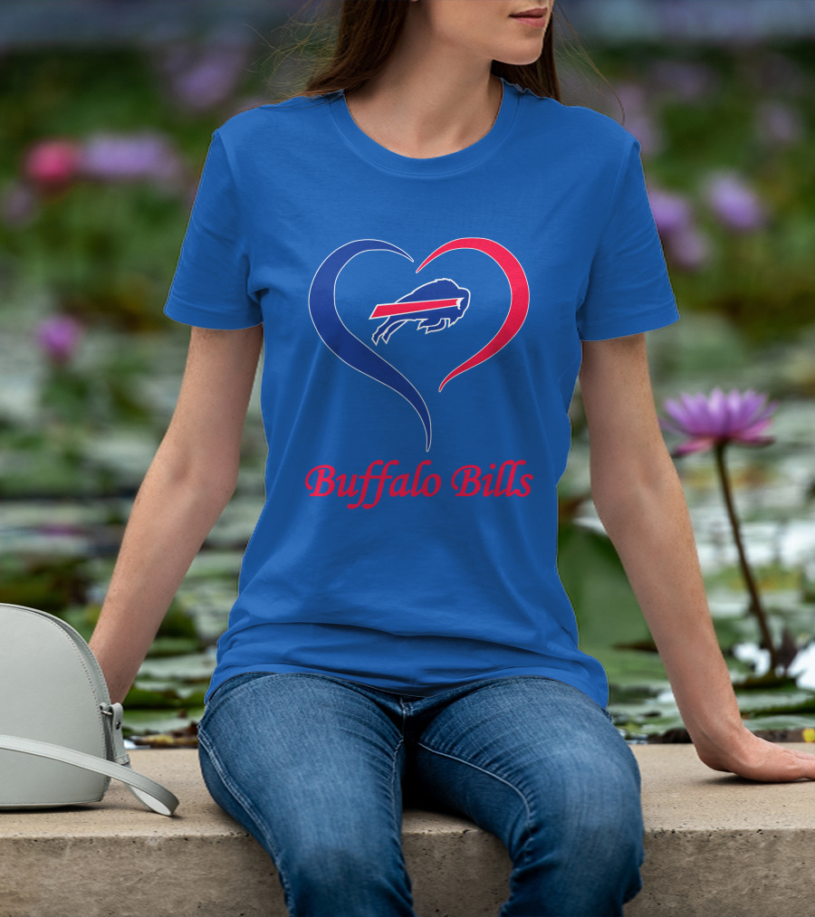 Buffalo Bills Heart Logo Fan Spirit T-Shirt