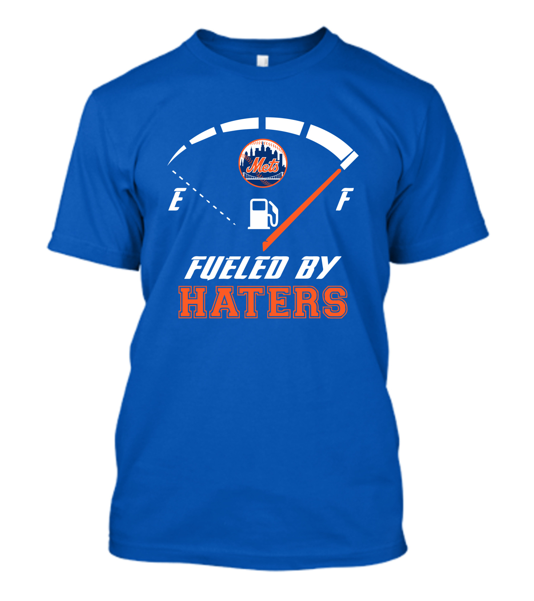 New York Mets Fueled By Haters Fuel Gauge T-Shirt