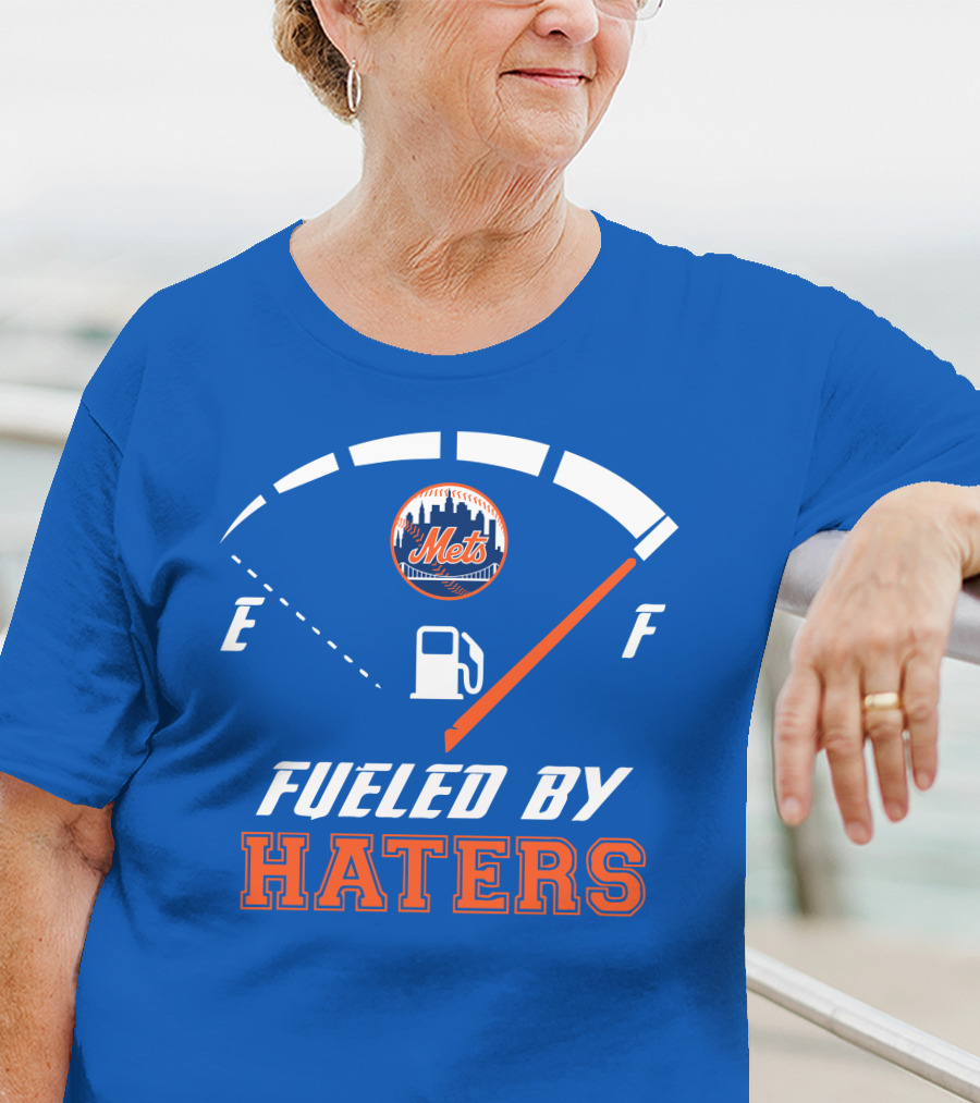 New York Mets Fueled By Haters Fuel Gauge T-Shirt