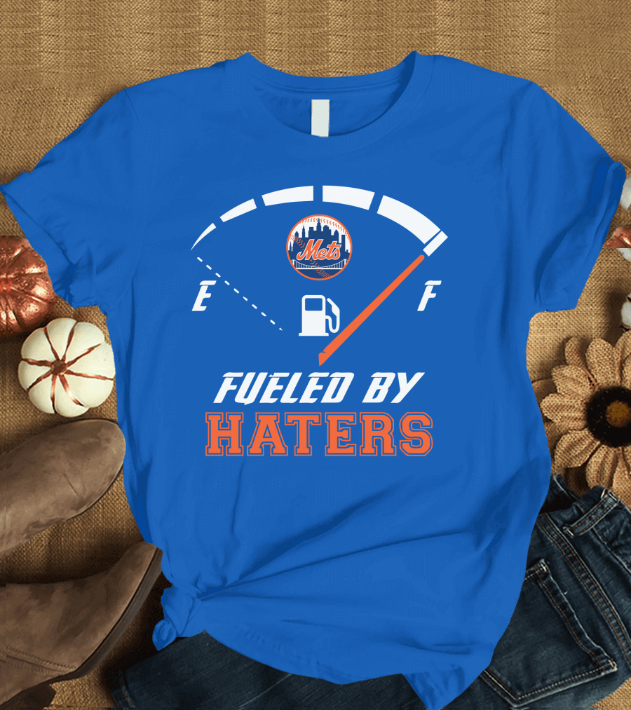 New York Mets Fueled By Haters Fuel Gauge T-Shirt