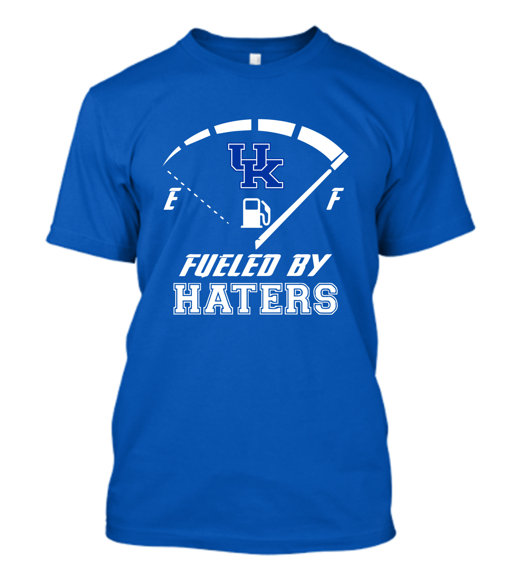 Kentucky Wildcats Fueled By Haters Gas Gauge UK T-Shirt