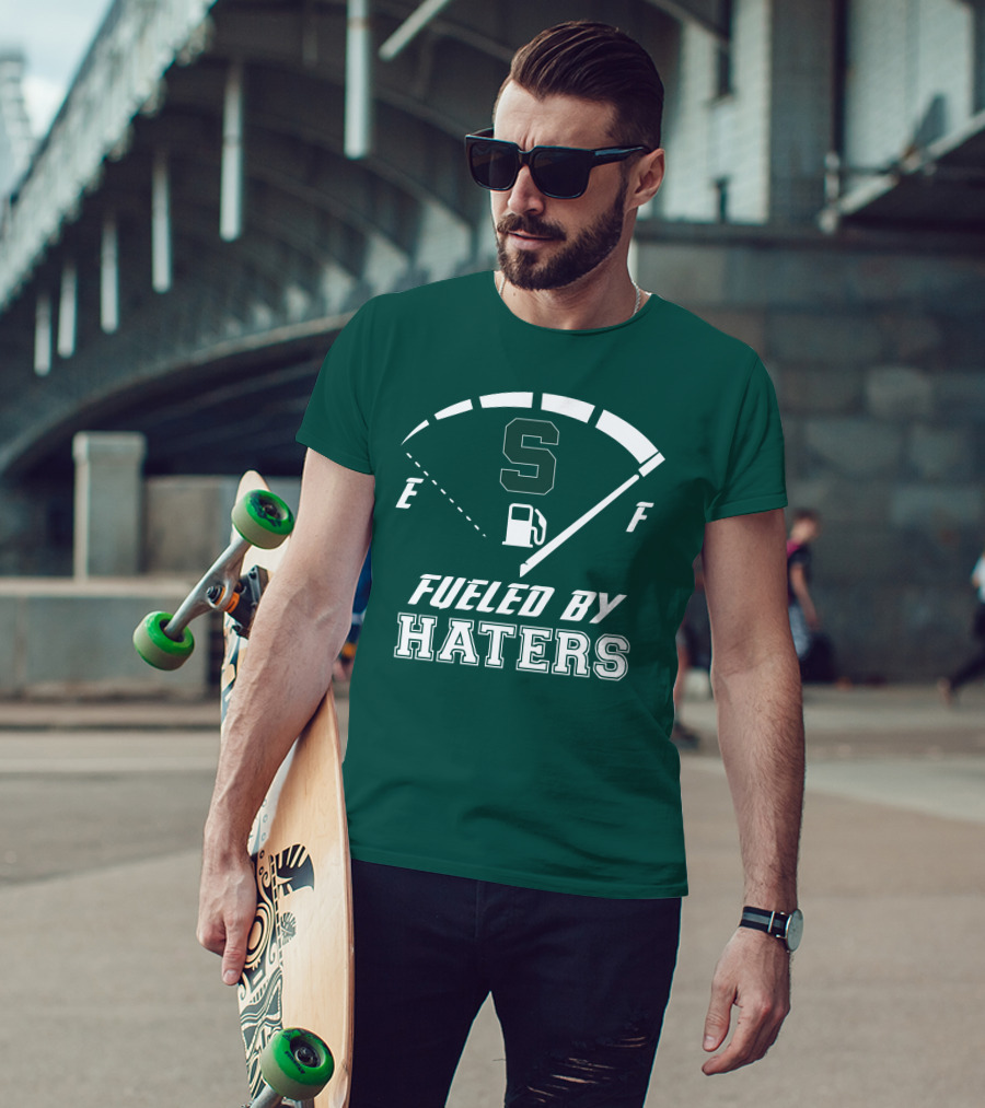 Fueled By Haters Michigan State S Icon Fuel Gauge T-Shirt