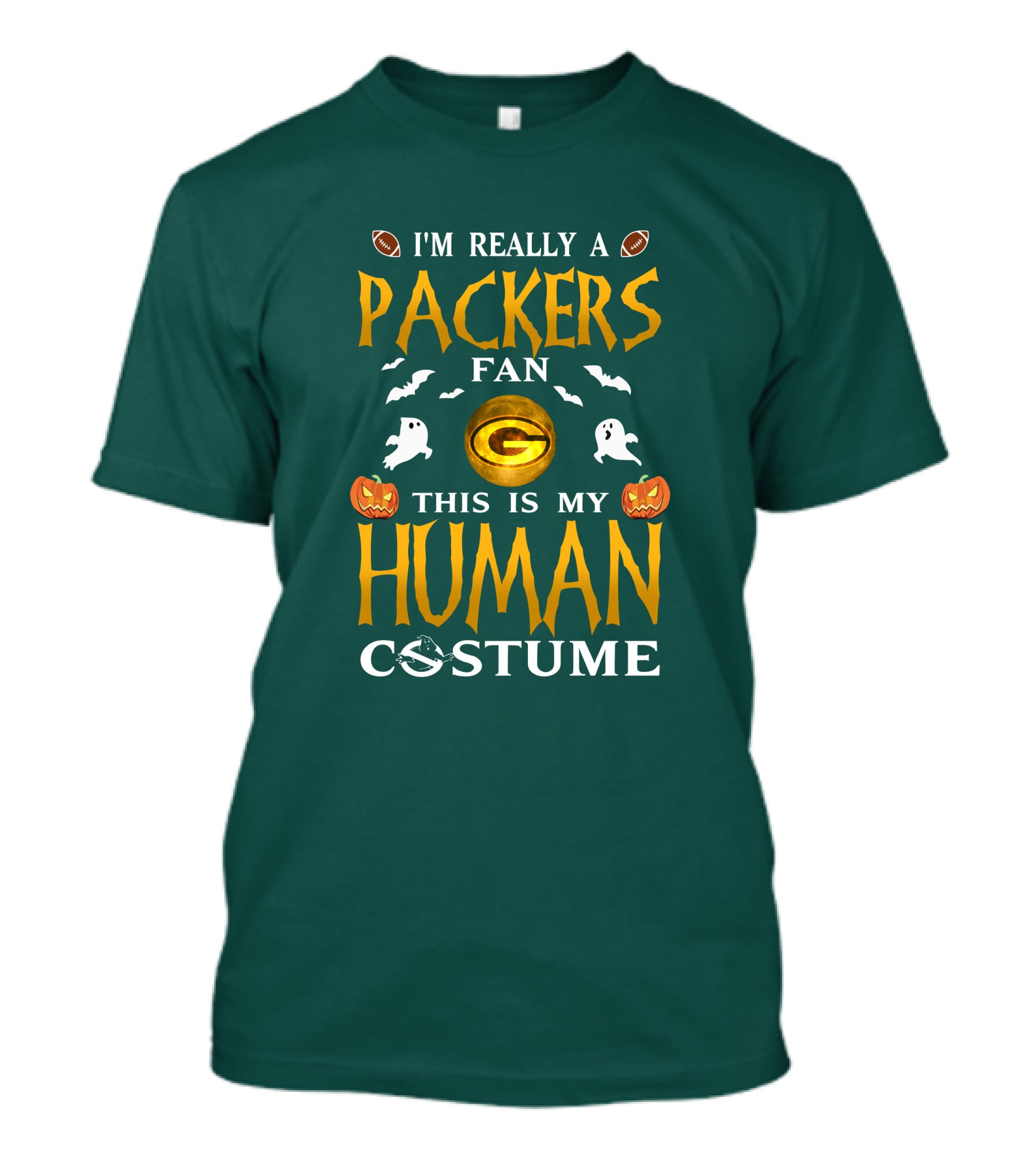 I'm Really A Packers Fan This Is My Human Costume T-Shirt