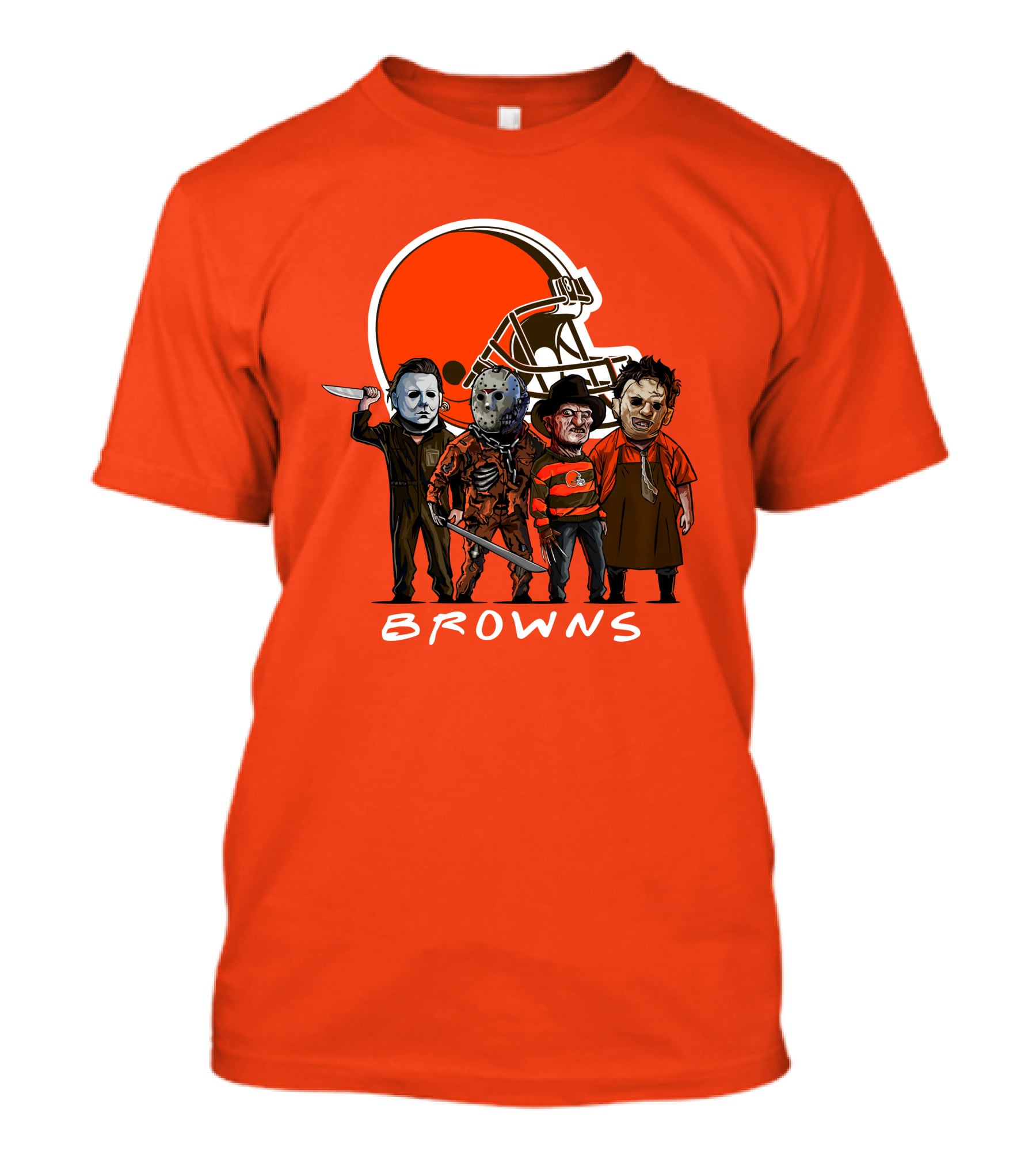 Cleveland Browns Halloween The Slasher Squad Browns T-Shirt