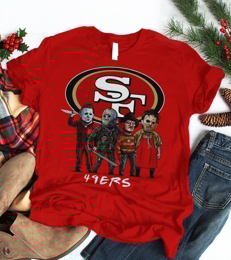 San Francisco 49ers Halloween Slasher Squad Icons 49ers T-Shirt