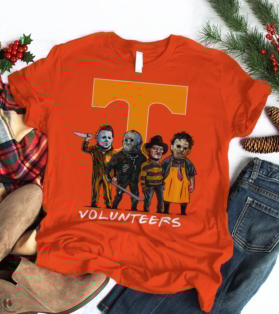 Tennessee Volunteers Halloween Horror Icons Squad T-Shirt