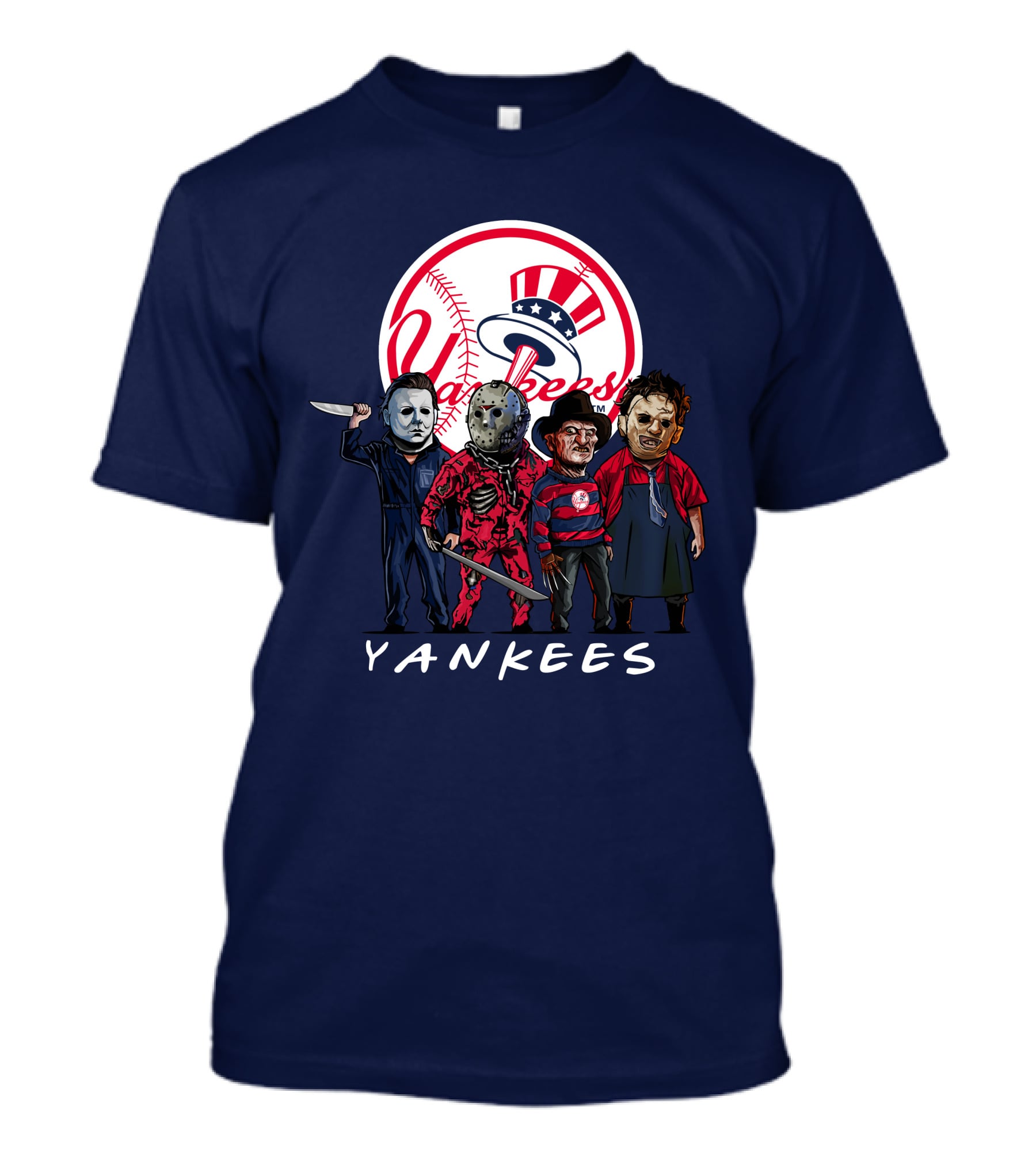 Yankees Halloween The Slasher Squad Teams Yankees T-Shirt