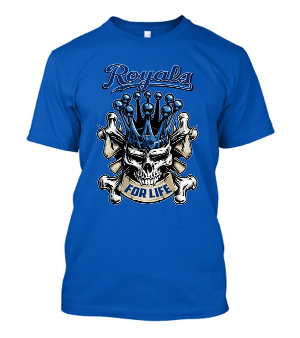 Royals Skull King For Life Kansas City Royals T-Shirt