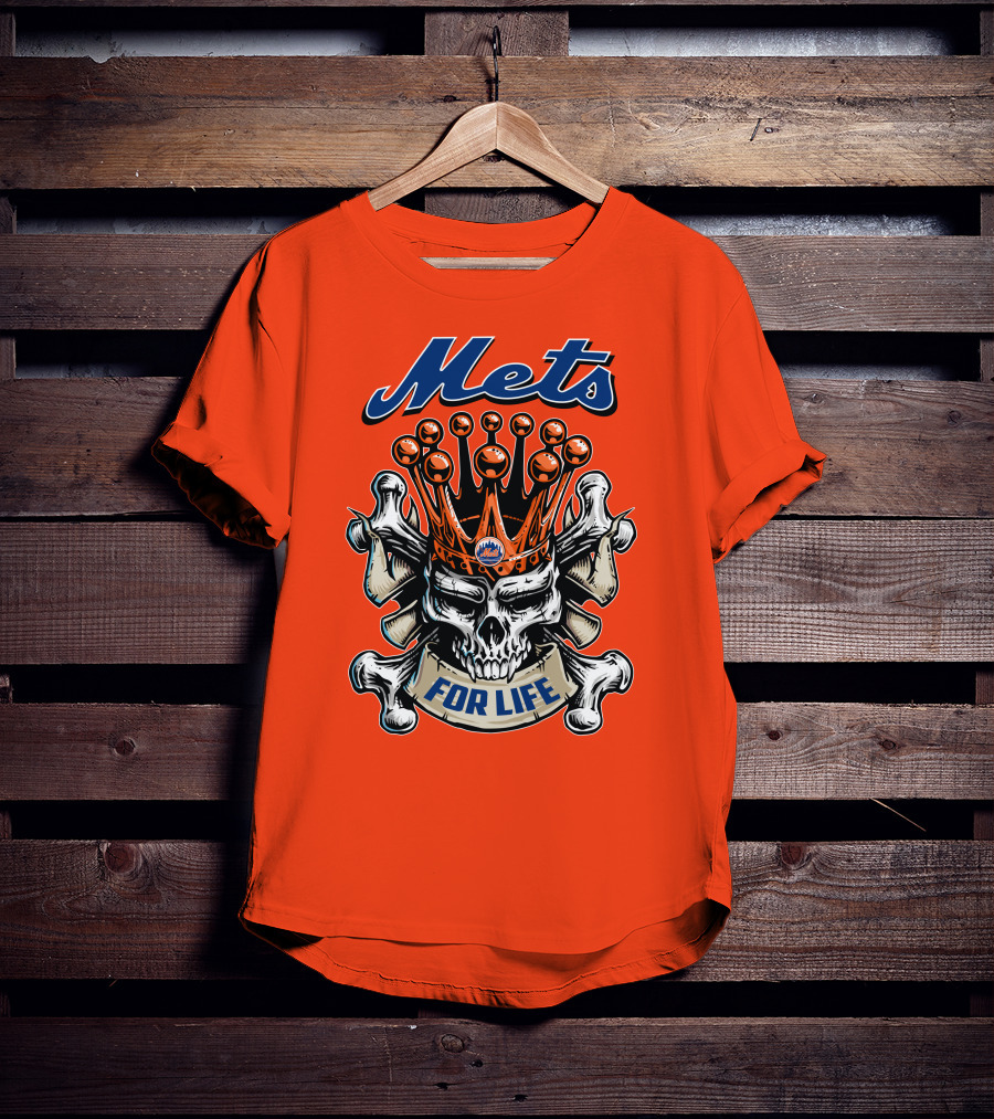 Mets Skull King For Life T-Shirt