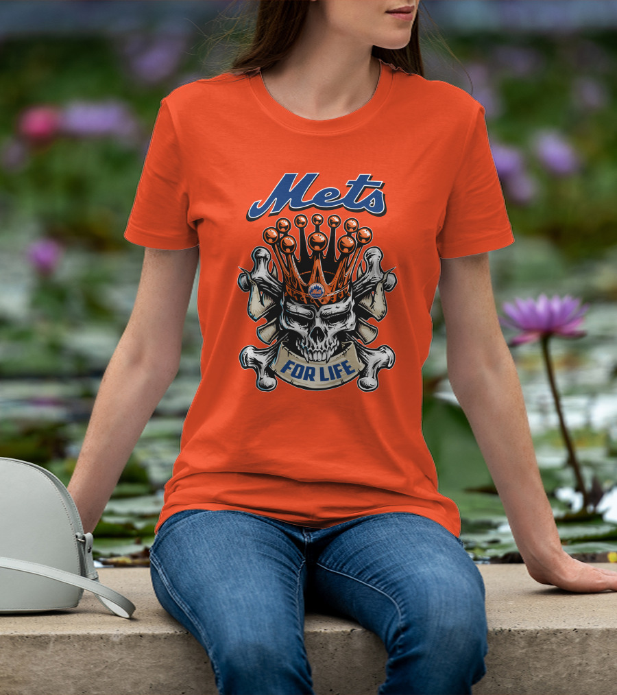 Mets Skull King For Life T-Shirt