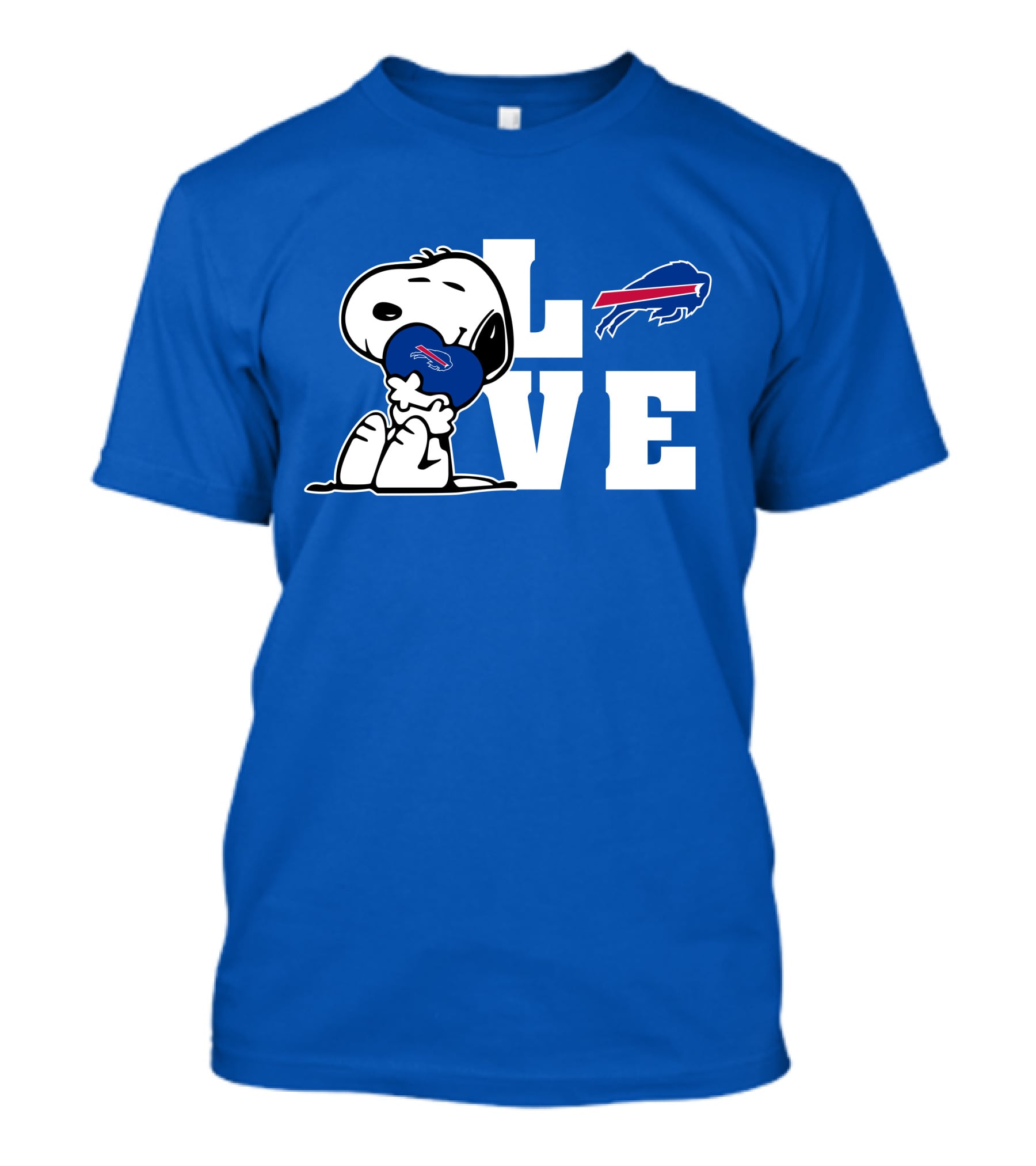 Snoopy Holding Heart Buffalo Bills Love T-Shirt