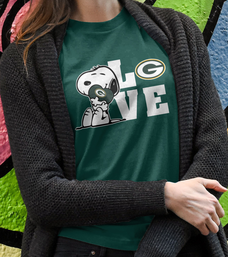 Snoopy Love Green Bay Packers T-Shirt