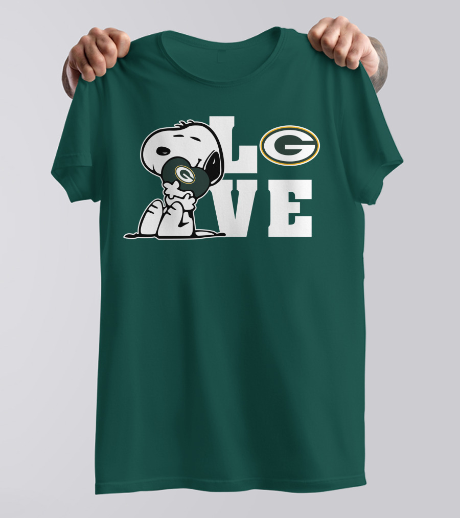 Snoopy Love Green Bay Packers T-Shirt