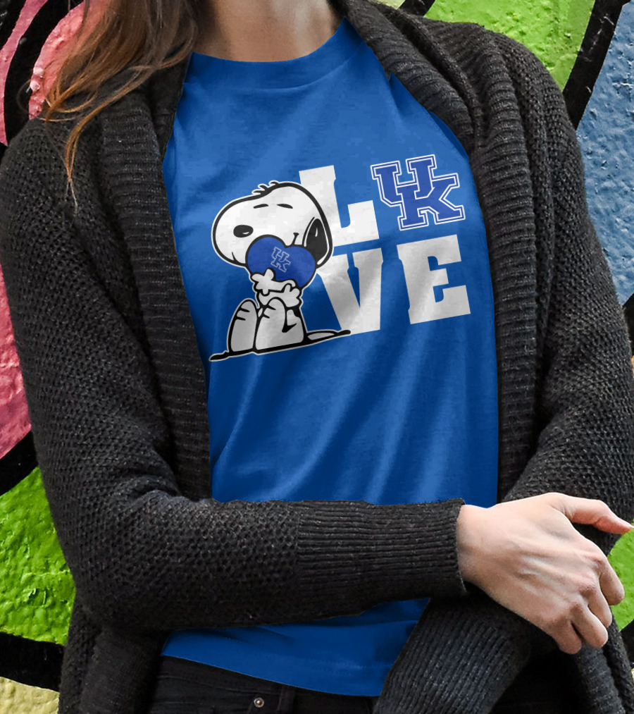 Snoopy Love Uk Kentucky Wildcats T-Shirt