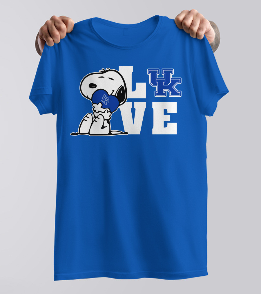 Snoopy Love Uk Kentucky Wildcats T-Shirt