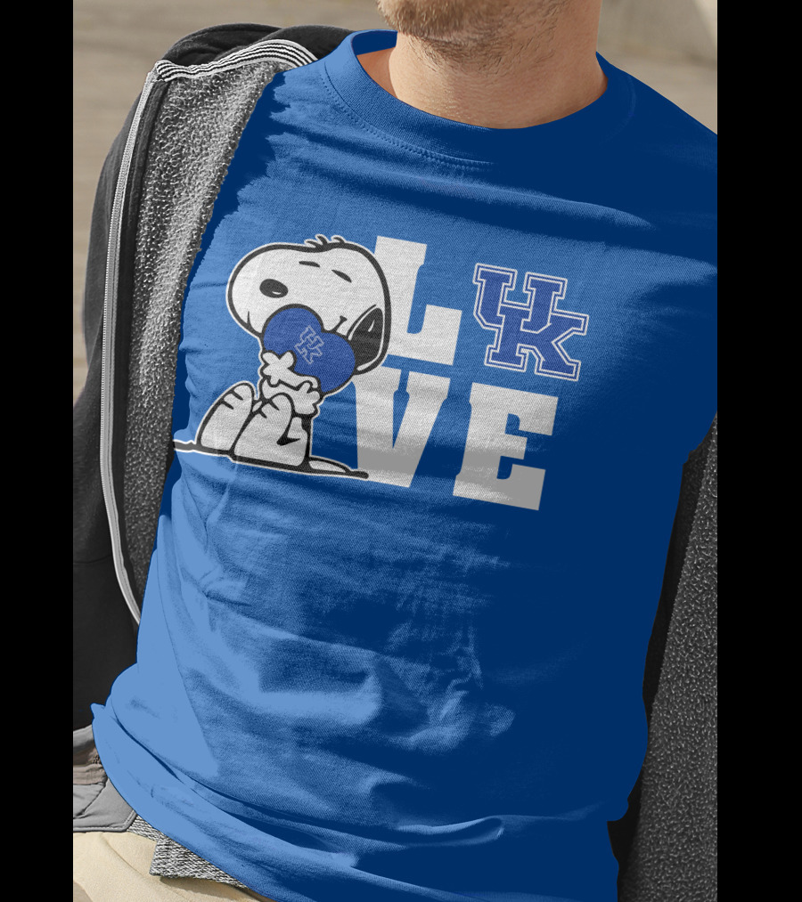 Snoopy Love Uk Kentucky Wildcats T-Shirt