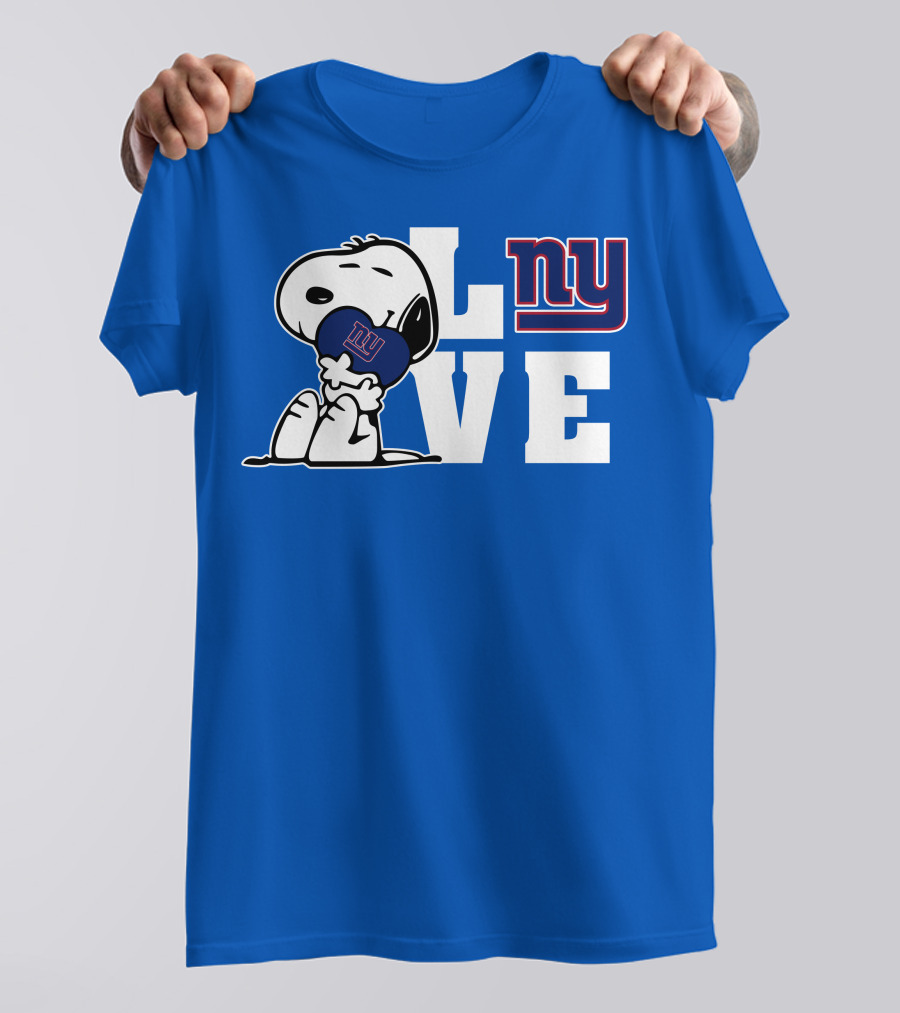 Snoopy L Ve Ny New York Giants T-Shirt