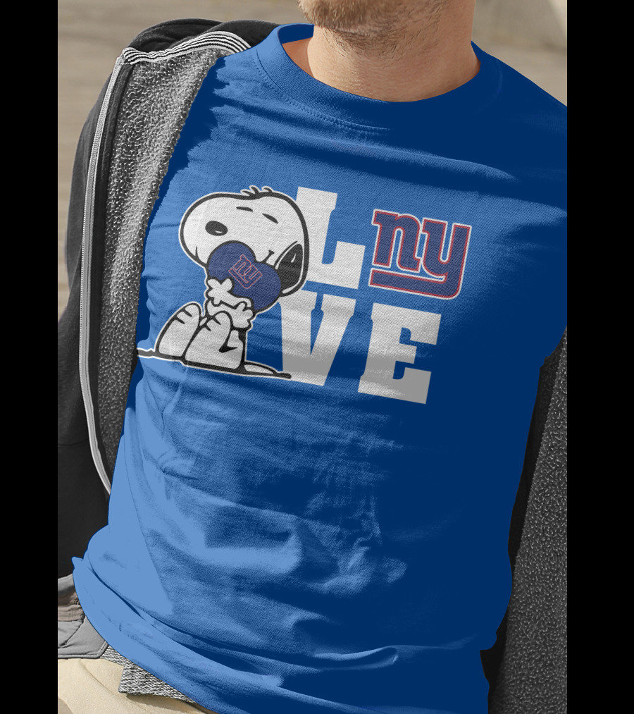 Snoopy L Ve Ny New York Giants T-Shirt