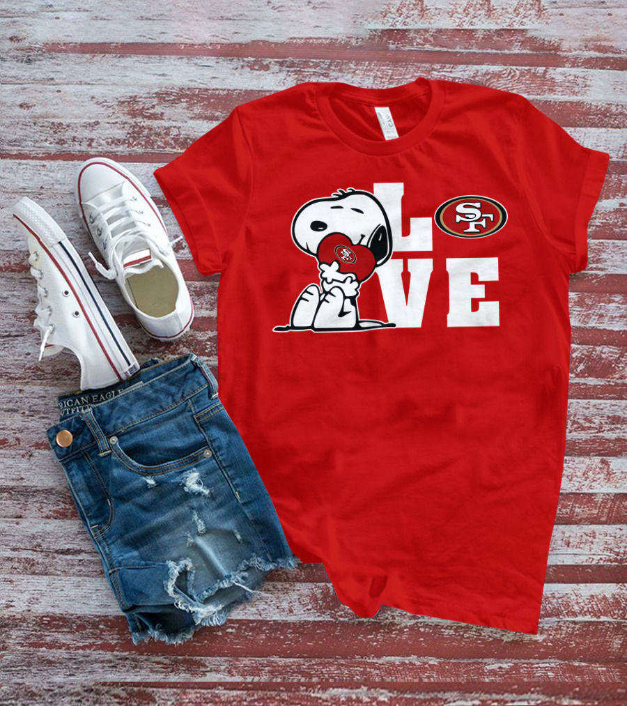 Snoopy Love San Francisco 49ers Sf T-Shirt