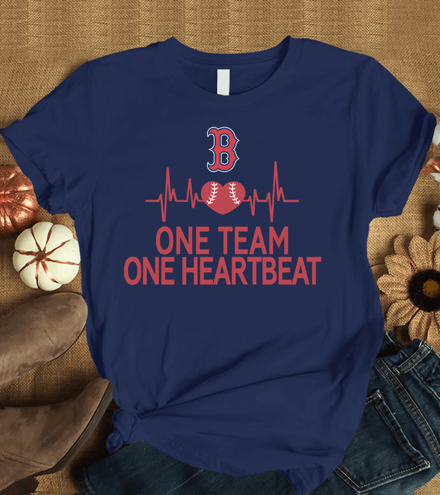 Boston Red Sox Heartbeat Unity Baseball T-Shirt
