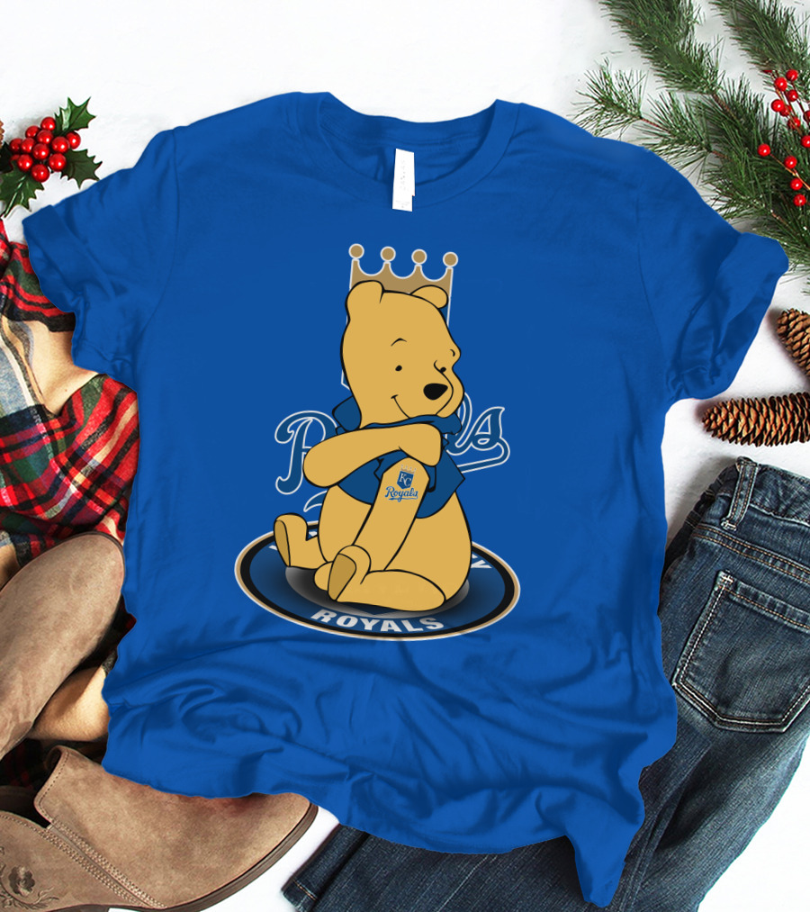 Kansas City Royals Winnie The Pooh Royals Baseball T-Shirt