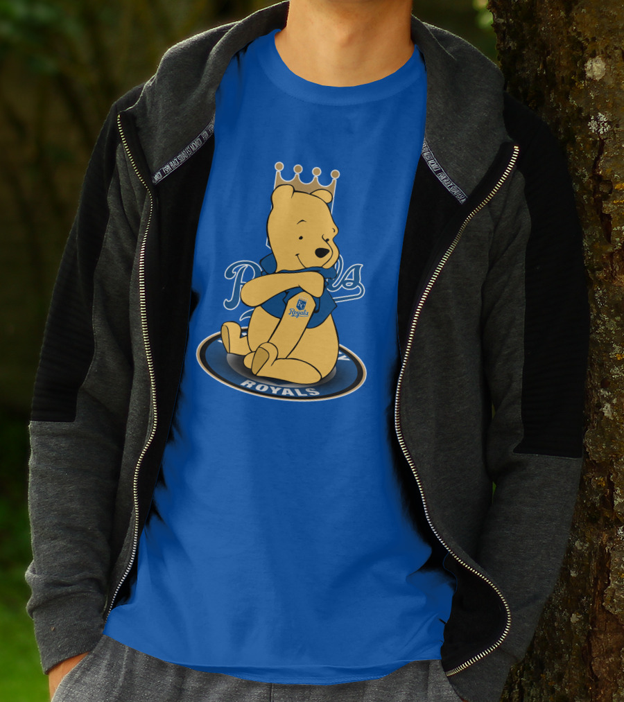 Kansas City Royals Winnie The Pooh Royals Baseball T-Shirt