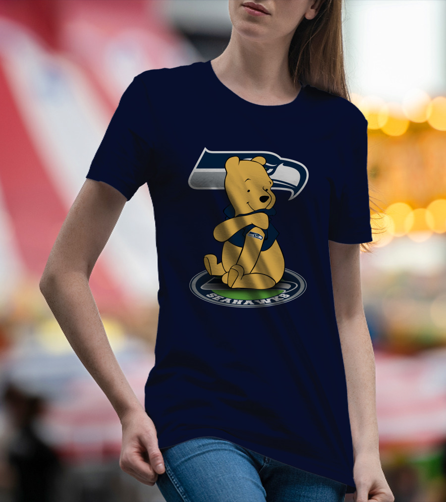 Seattle Seahawks Winnie The Pooh Fan Crossover T-Shirt