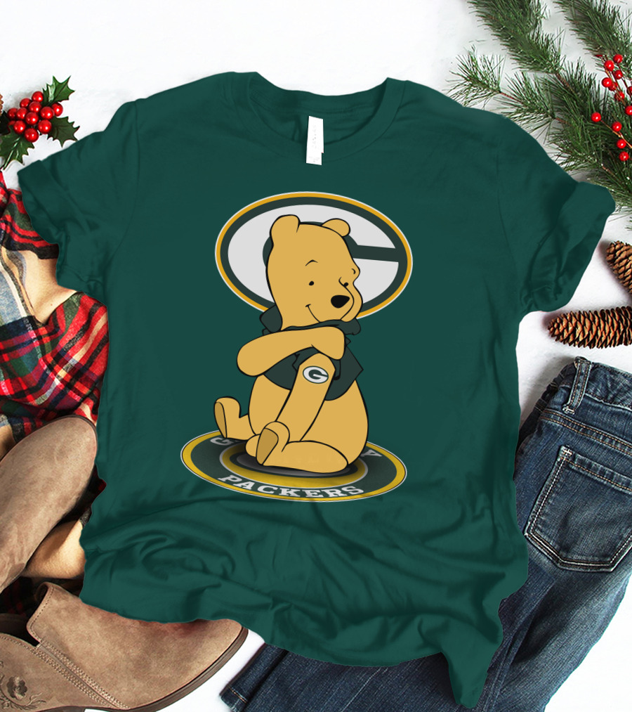 Green Bay Packers Winnie The Pooh G Logo Packers T-Shirt