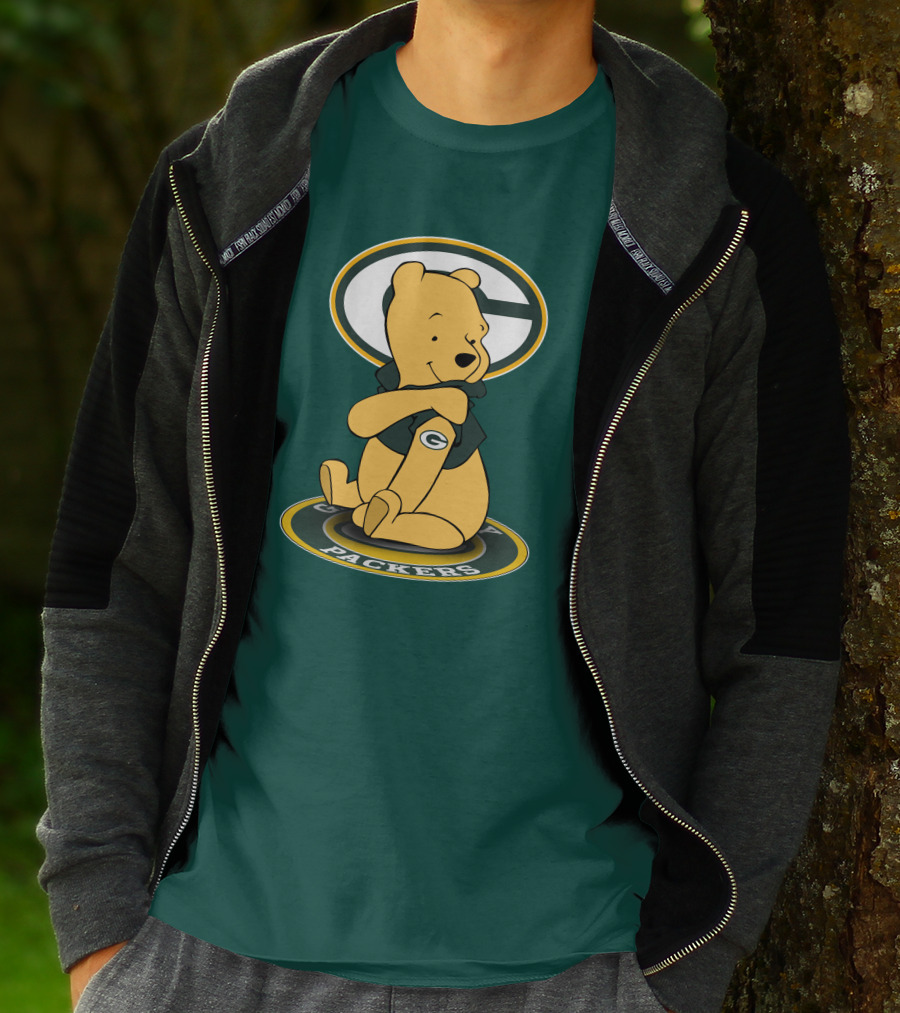 Green Bay Packers Winnie The Pooh G Logo Packers T-Shirt