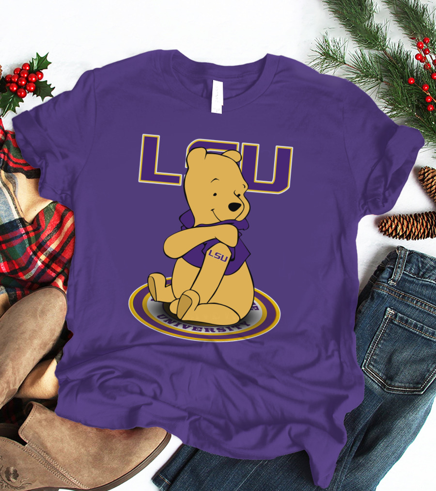 LSU Tigers Winnie The Pooh University Mascot T-Shirt