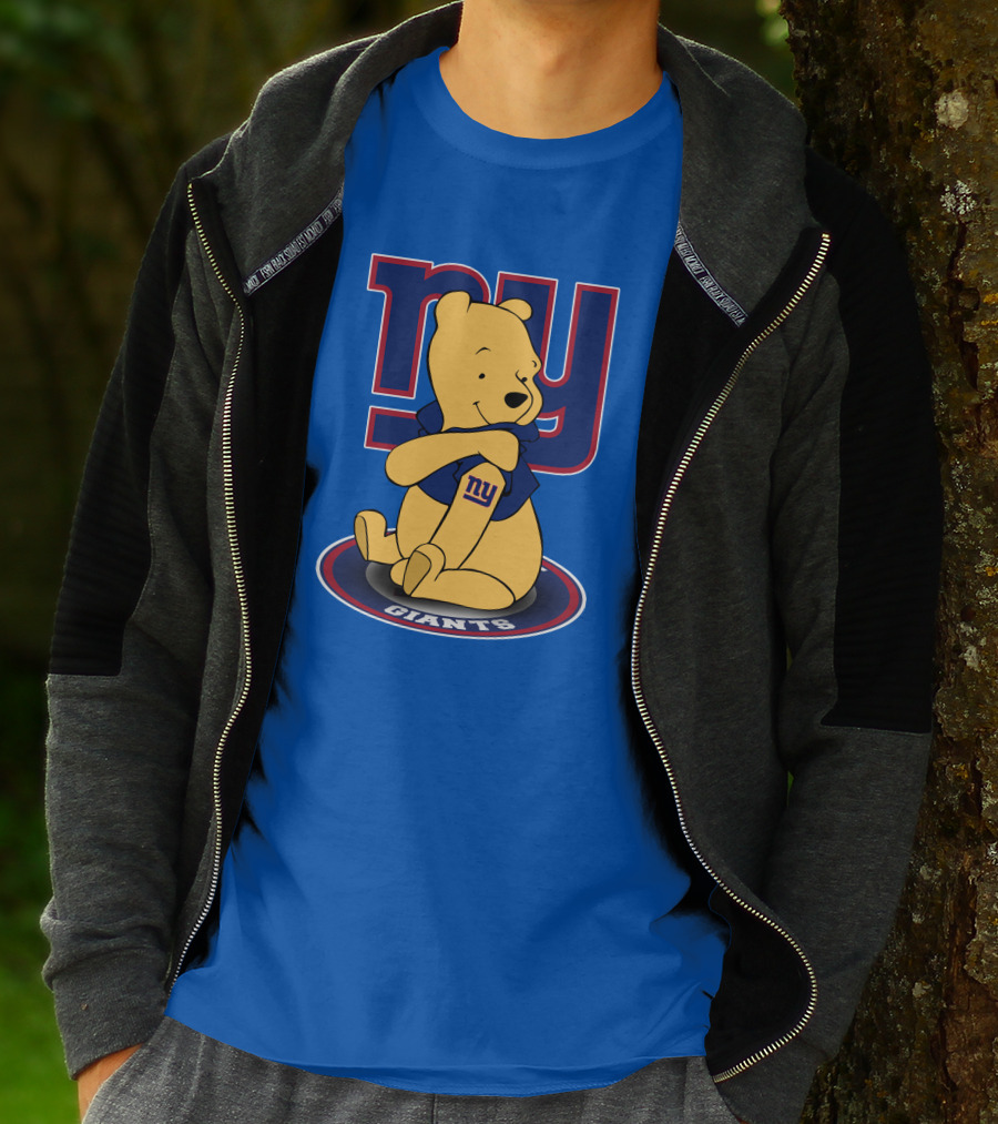 New York Giants Winnie The Pooh Ny Giants T-Shirt