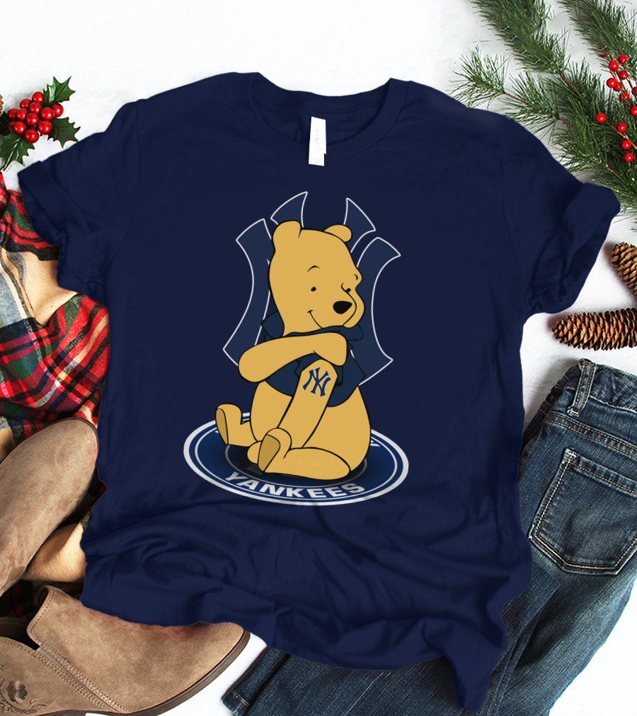 New York Yankees Winnie The Pooh Yankees Logo T-Shirt
