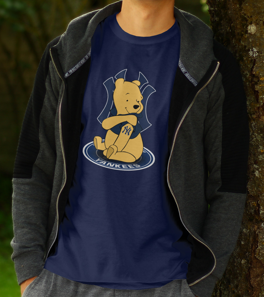 New York Yankees Winnie The Pooh Yankees Logo T-Shirt