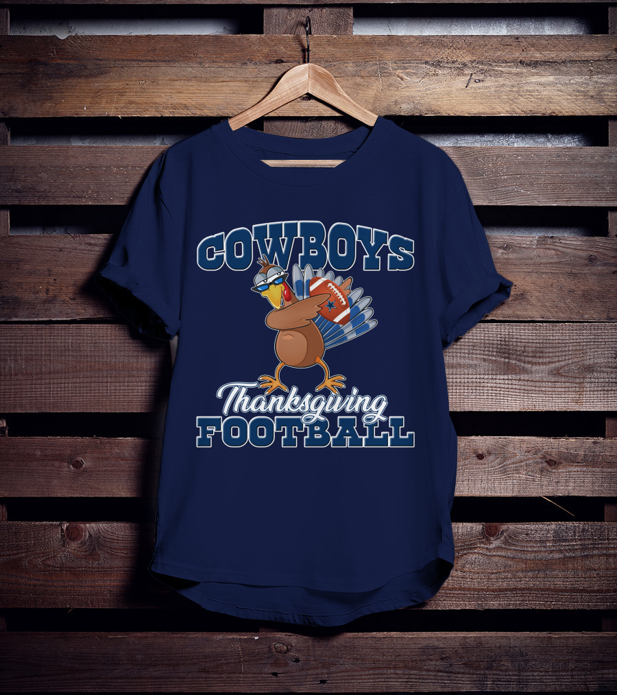 COWBOYS Turkey Thanksgiving Football T-Shirt