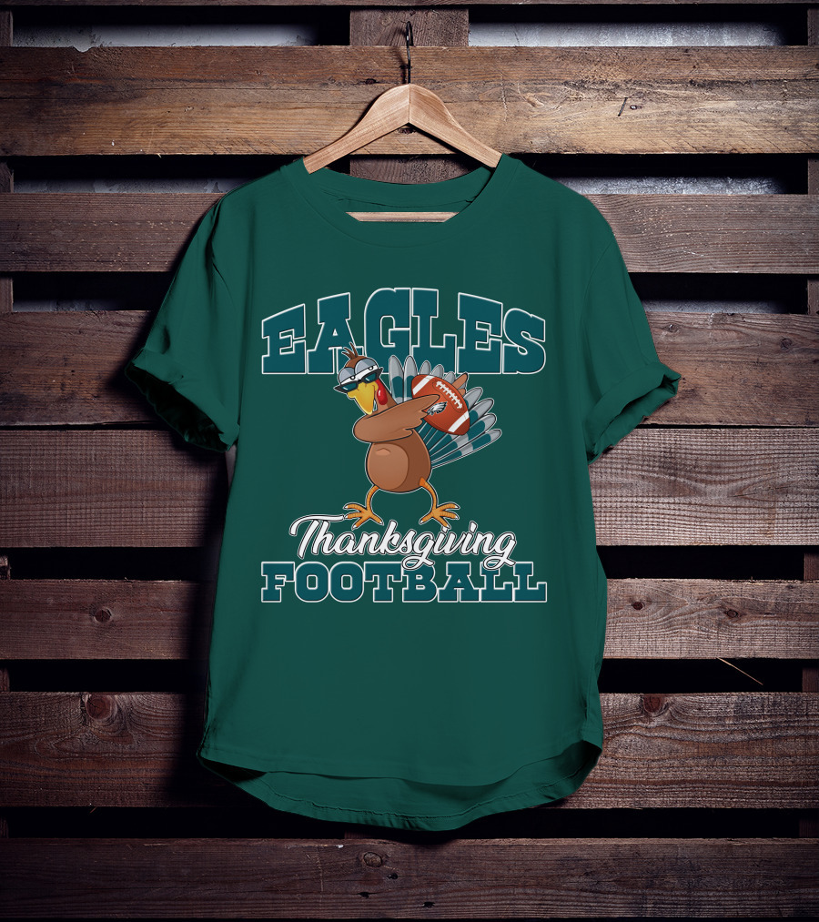 Eagles Thanksgiving Football Turkey T-Shirt